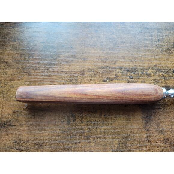 Vintage 2-Prong Stainless Steel Carving/Serving Fork w/Wooden Handle - 11” Long - Picture 5 of 8